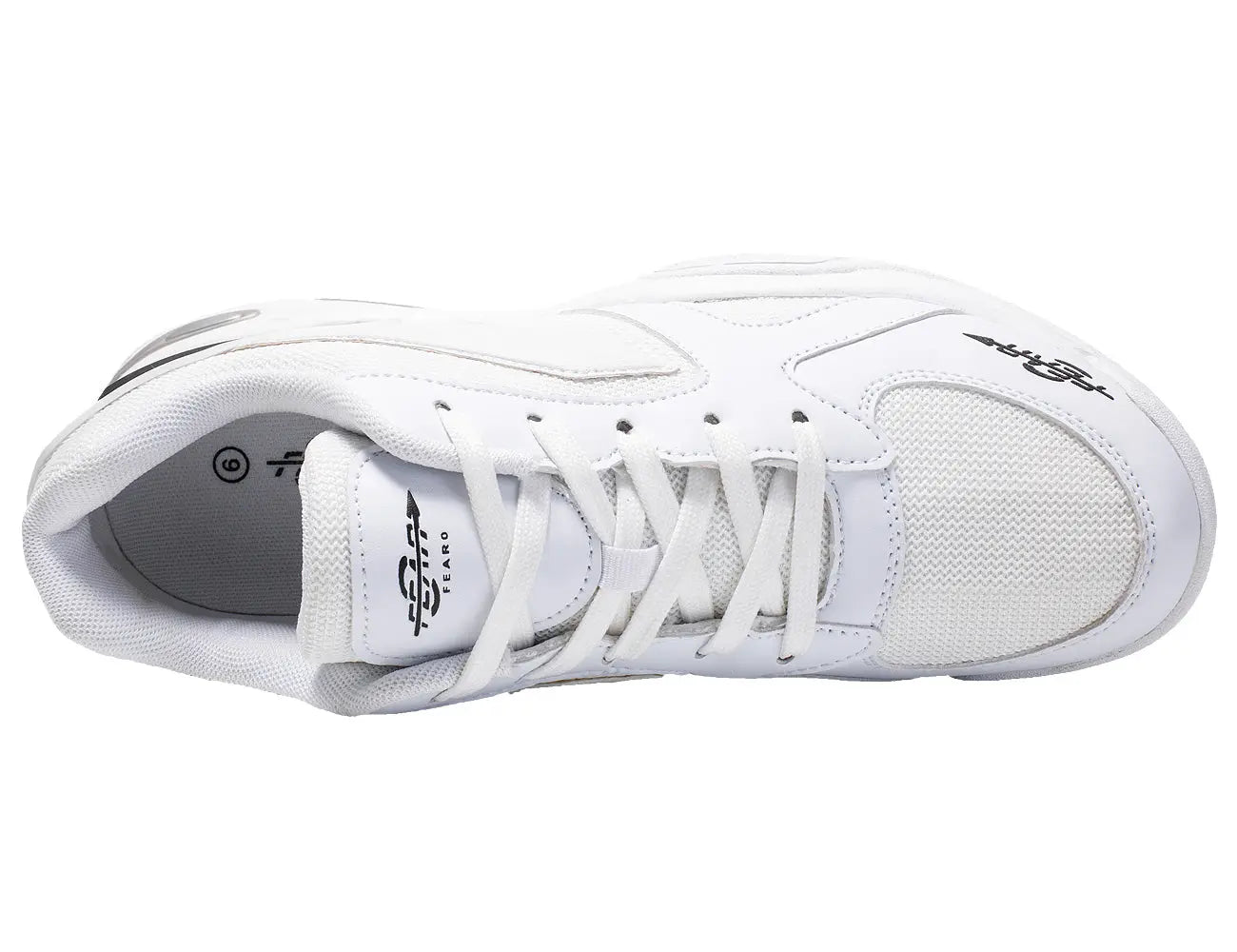 Men'S High Arch Firm Support All-In-One White Walking Shoes, Comfort & Performance Style