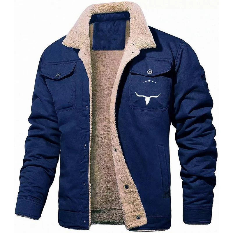 2024 New Men'S Fleece-Ined Cottoncasual Jacket Workwear